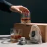 Personalized Whiskey Glass Set with Wooden Box and Chilling Stones