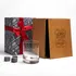 Personalized Whiskey Glass Set with Wooden Box for Him