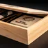 Personalized Whiskey Stones Set in Premium Wooden Box
