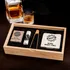 Personalized Whiskey Stones Set in Premium Wooden Box