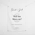 Personalized Will You Marry Me Banner for Romantic Proposals - 27 x 37 inches