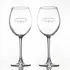 Personalized Wine Glass Set with Decorative Bottle Stand