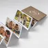 Personalized Wooden Accordion Photo Box with Design Options