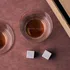 Personalized Wooden Box Whiskey Glass and Chilling Stones Set