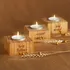 Personalized Wooden Candle Set