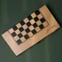 Personalized Wooden Checkered Backgammon Set - Beech Wood Finish