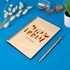 Personalized Wooden Cover Notebook for Birthday Gift