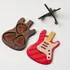 Personalized Wooden Electric Guitar Gift Set with Custom Picks