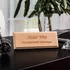 Personalized Wooden Name and Business Card Holder