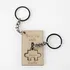 Personalized Wooden Puzzle Keychain for Couples