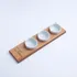 Personalized Wooden Serving Kit with 3 Mini Bowls
