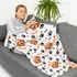 Pet Blanket with Personalized Pet Picture and Name for Gifts for Dog Lovers