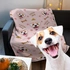 Pet Throw Blanket with Dog Design and Personalized Picture