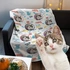 Pet Throw Blanket with Special Cat Kitten Design - Single Sized TV Blanket
