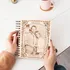 Photo and Message Engraved Wooden Album