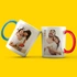 Photo Printed 2-Piece Colorful Coffee Mug Set