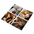Photo Printed 4-Piece Acrylic Coaster Set