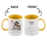 Photo-Printed Calendar Design 2-Piece Colorful Mug Set