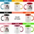 Photo-Printed Calendar Design 2-Piece Colorful Mug Set