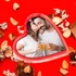 Photo Printed Heart Shaped Acrylic Plate