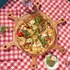 Pizza-Shaped Wooden Serving Set for Entertaining