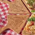 Pizza-Shaped Wooden Serving Set for Entertaining