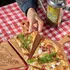 Pizza-Shaped Wooden Serving Set for Entertaining