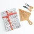 Pizza-Shaped Wooden Serving Set for Entertaining