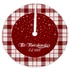 Personalised Plaid Christmas Tree Skirt for Festive Home Décor