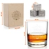 Premium Gifts for Dad Personalized Whiskey Glass Set with Wooden Box