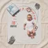 Racing Theme Baby Boy Monthly Milestone Blanket