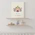 Rainbow Floral Designed Baby Room Art Print