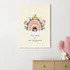 Rainbow Floral Designed Baby Room Art Print