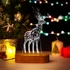 Reindeer 3D Design LED Christmas Themed Lamp