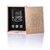 Retro Design Chicago Crystal Whiskey Glasses Set in Wooden Box