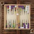 Personalised Retro Modern Backgammon Set for Adults and Teens