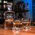 Retro Design Personalized Whiskey Decanter Set