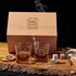 Personalised Texas Whiskey Glass Gift Set in Wooden Box