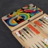 Retro Designed Handmade Modern Backgammon Set
