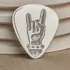 Rock'n Roll Designed Silver Guitar Pick