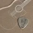 Rock'n Roll Designed Silver Guitar Pick