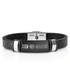 Roman Numerals Date Printed Leather Bracelet