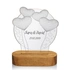 Romantic Gifts for Couples Heart Design with Name and Date 3D LED Lamp