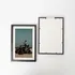 Self Adhesive Black Photo Frame with Mat Bordered Photo Print