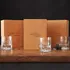 Signature Design Chicago Whiskey Glasses Set in Wooden Box