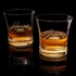 Signature Design Personalized 2 Piece Whiskey Glasses Set with Wooden Gift Box