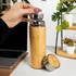 Signature Design Personalized Bamboo Thermos Flask with Tea Strainer
