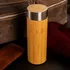 Signature Design Personalized Bamboo Thermos Flask with Tea Strainer
