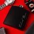Signature Design Personalized Stainless Steel Matte Black Hip Flask