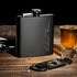 Signature Design Personalized Stainless Steel Matte Black Hip Flask